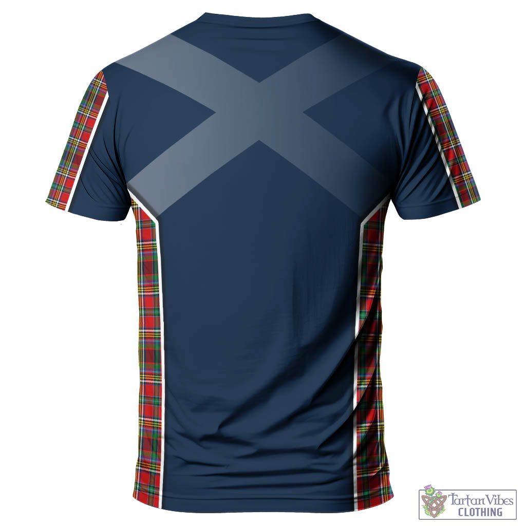 Tartan Vibes Clothing Anderson of Arbrake Tartan T-Shirt with Family Crest and Lion Rampant Vibes Sport Style