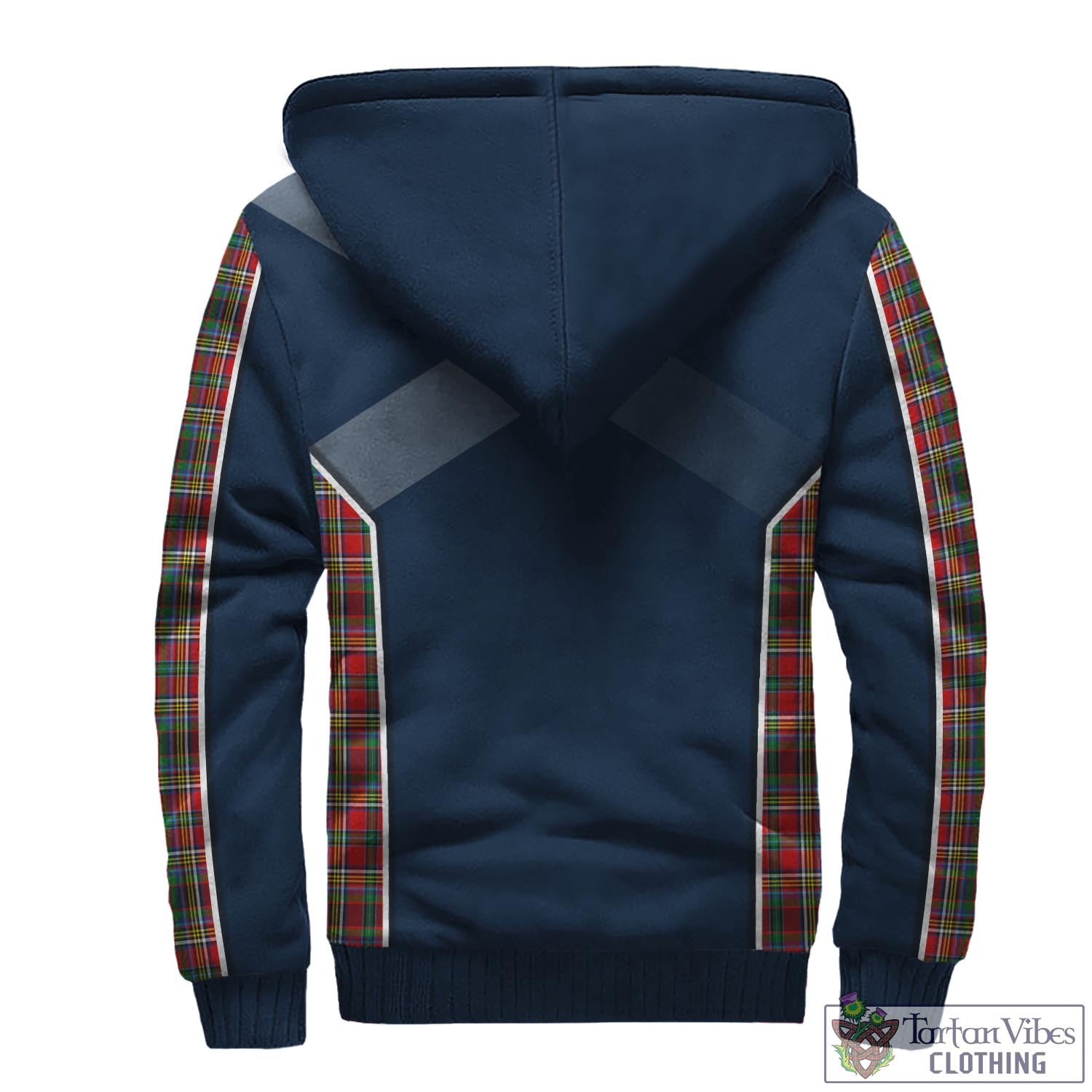 Tartan Vibes Clothing Anderson of Arbrake Tartan Sherpa Hoodie with Family Crest and Scottish Thistle Vibes Sport Style