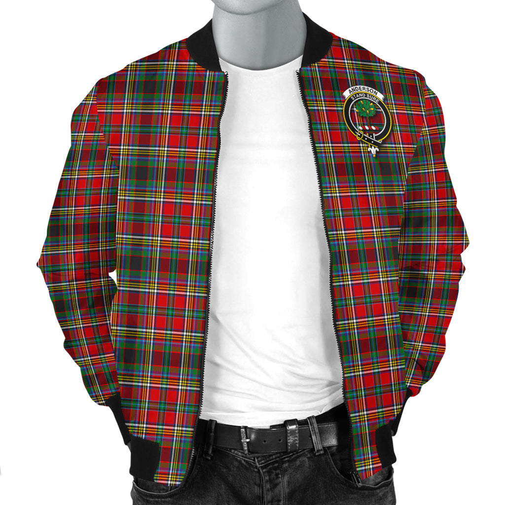 Anderson of Arbrake Tartan Bomber Jacket with Family Crest - Tartanvibesclothing