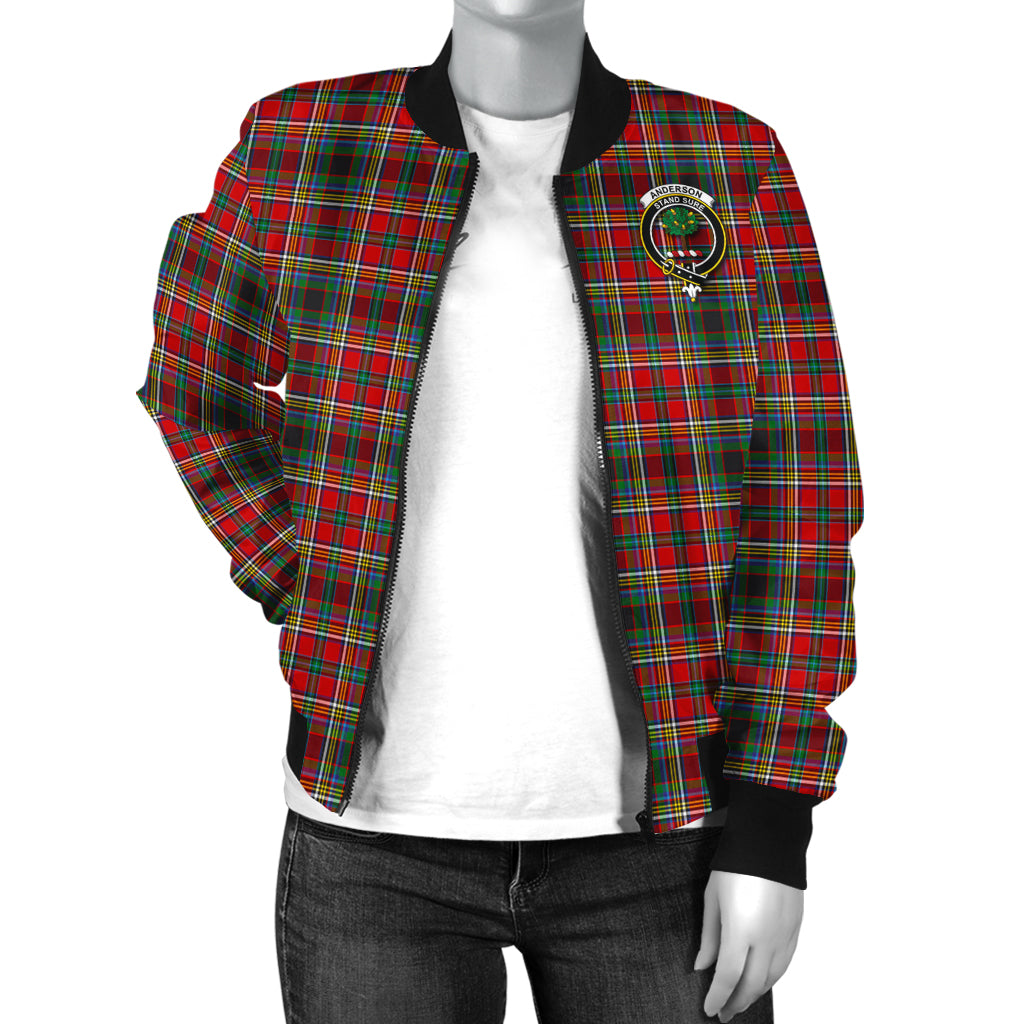 Anderson of Arbrake Tartan Bomber Jacket with Family Crest - Tartanvibesclothing