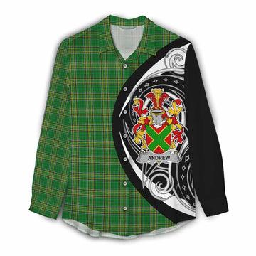 Andrew Irish Clan Women's Casual Shirt Celtic Circle Style Female - Tartan Vibes Clothing