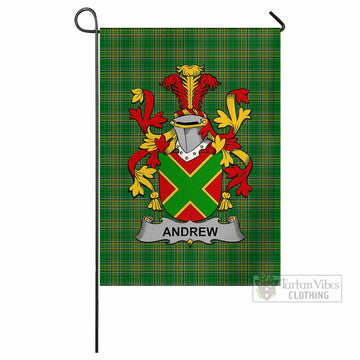 Andrew Irish Clan Tartan Flag with Coat of Arms