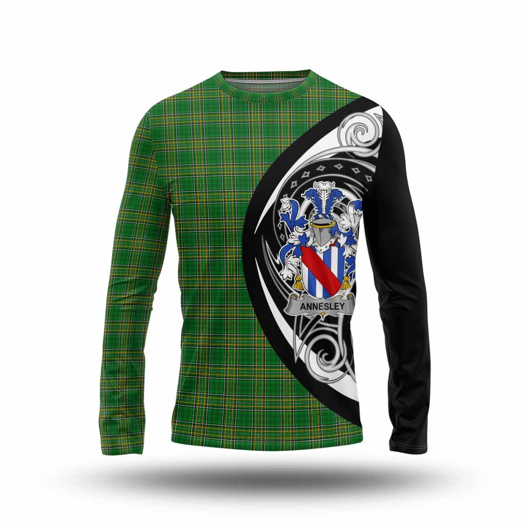 Annesley Irish Clan Long Sleeve T-Shirt Celtic Circle Style Unisex - Tartan Vibes Clothing