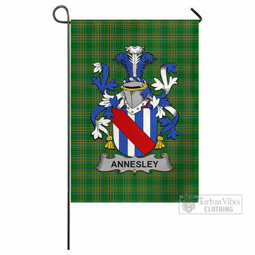 Annesley Irish Clan Tartan Flag with Coat of Arms