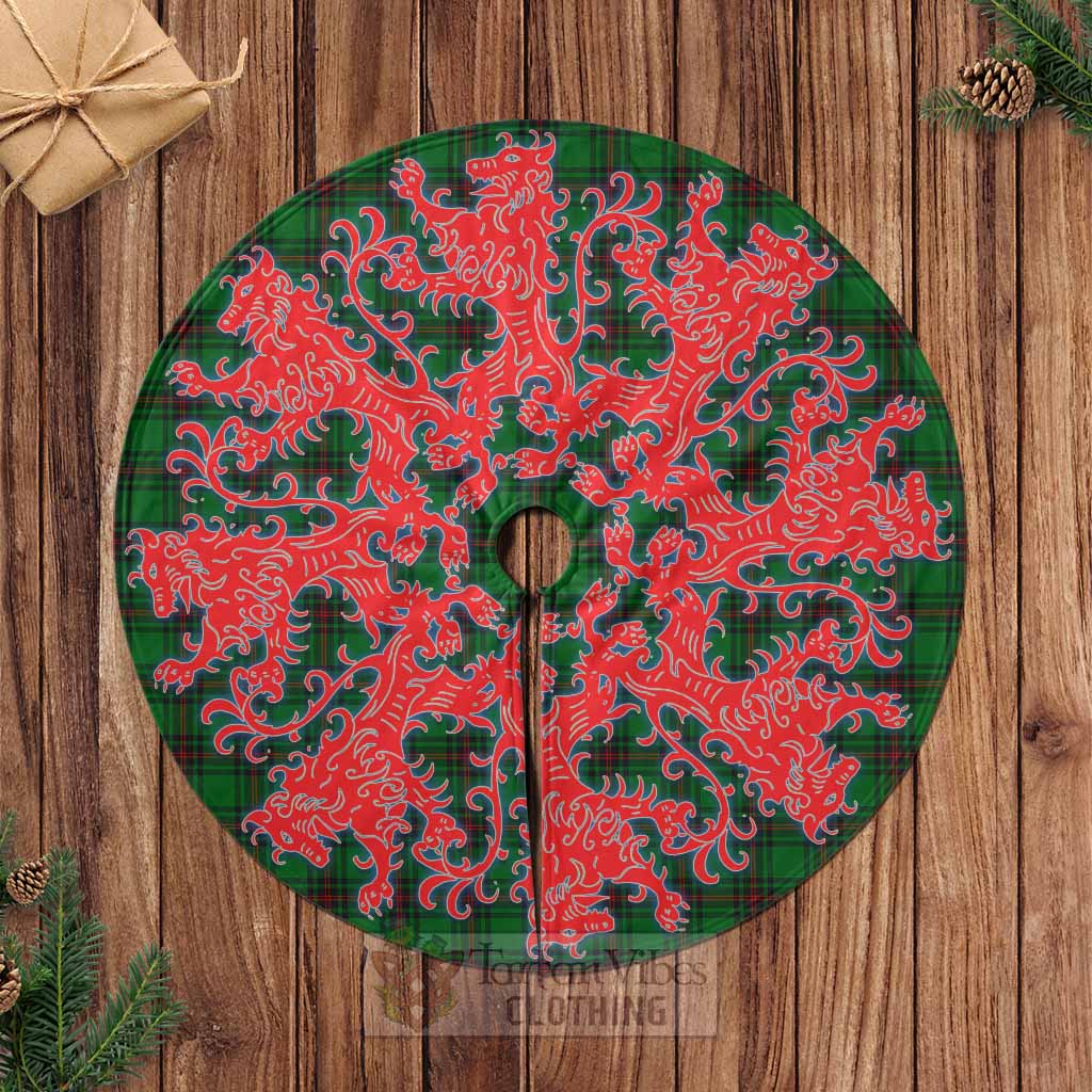 Anstruther Tartan Christmas Tree Skirt Lion Rampant Style Casual Tree Skirts - Tartan Vibes Clothing