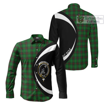 Anstruther Tartan Long Sleeve Button Up with Family Crest Circle Style