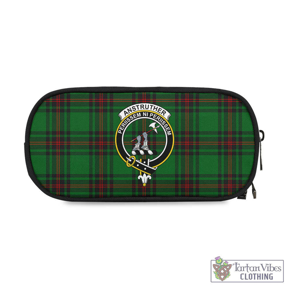 Anstruther Tartan Pen and Pencil Case with Family Crest One Size 4.13*8.74 inch - Tartan Vibes Clothing