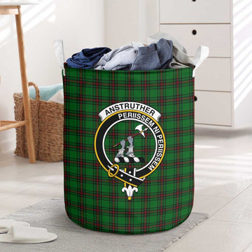 Anstruther Tartan Laundry Basket with Family Crest