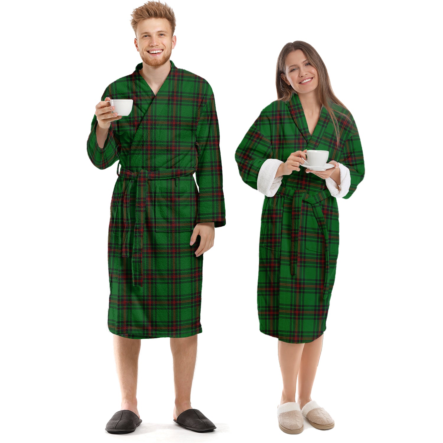 Anstruther Tartan Bathrobe Unisex S - Tartan Vibes Clothing