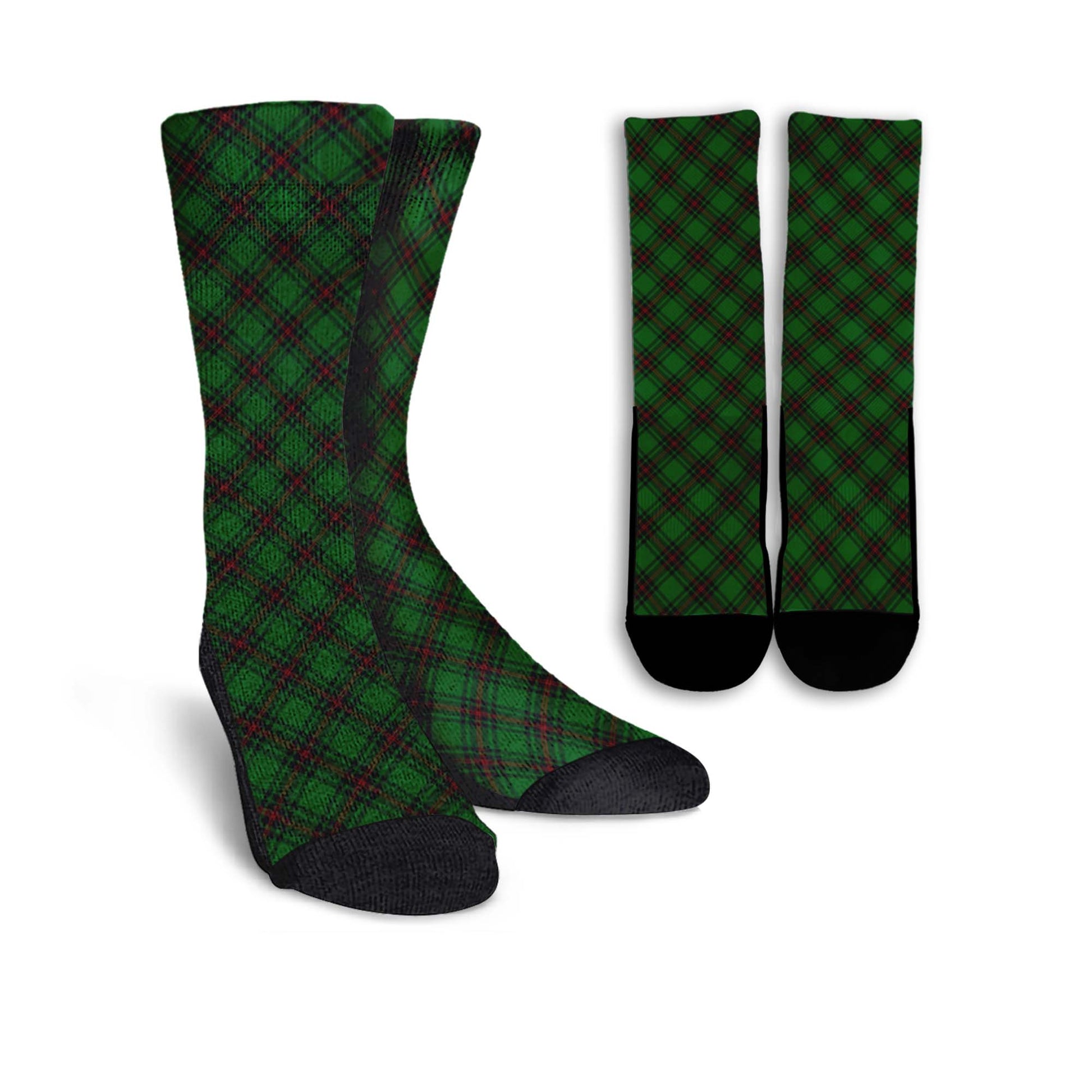 Anstruther Tartan Crew Socks Cross Tartan Style - Tartanvibesclothing