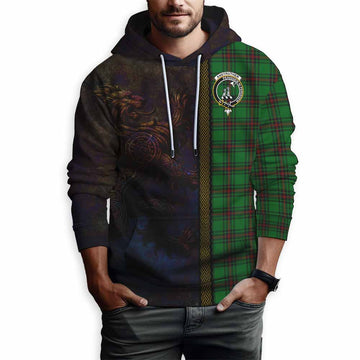 Anstruther Tartan Family Crest Hoodie Alba Gu Brath Be Brave Lion Ancient Style Pullover Hoodie - Tartan Vibes Clothing