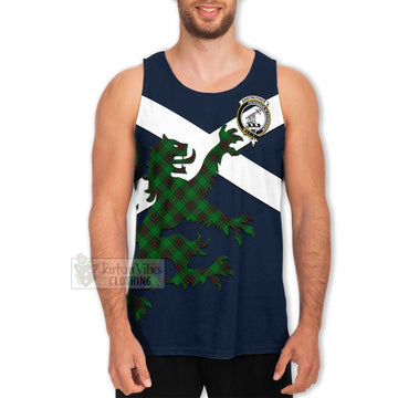 Anstruther Tartan Lion Rampant Men's Tank Top Proudly Display Your Heritage with Alba Gu Brath and Clan Name Men - Tartan Vibes Clothing
