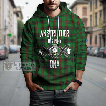 Anstruther Tartan Hoodie with Family Crest DNA In Me Style Pullover Hoodie - Tartan Vibes Clothing