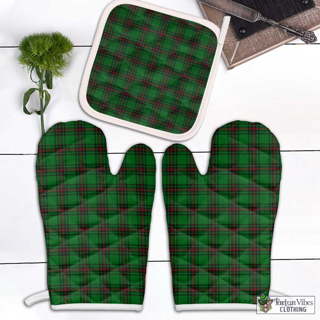 Anstruther Tartan Combo Oven Mitt & Pot-Holder White - Tartan Vibes Clothing