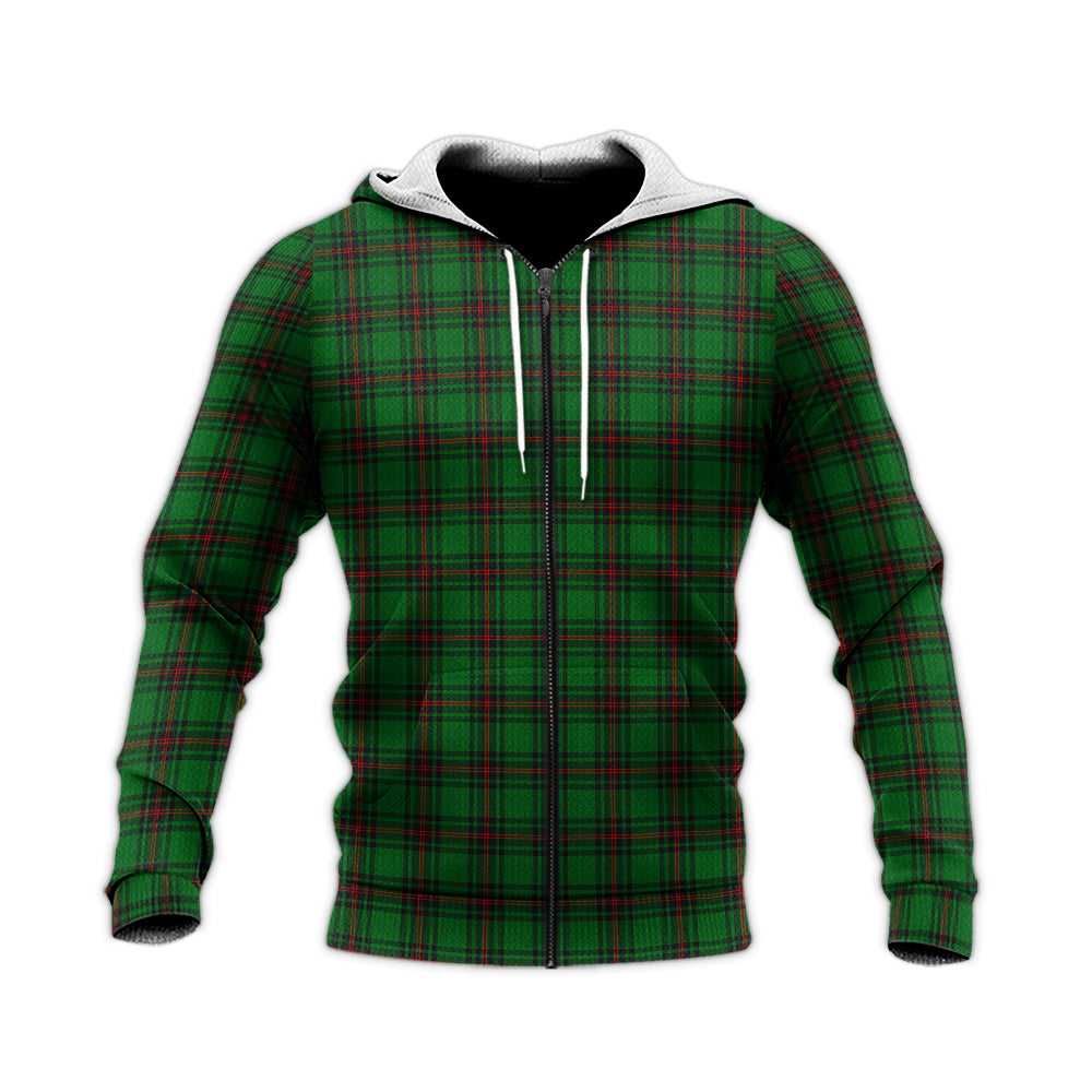 Anstruther Tartan Knitted Hoodie Unisex Knitted Zip Hoodie - Tartanvibesclothing