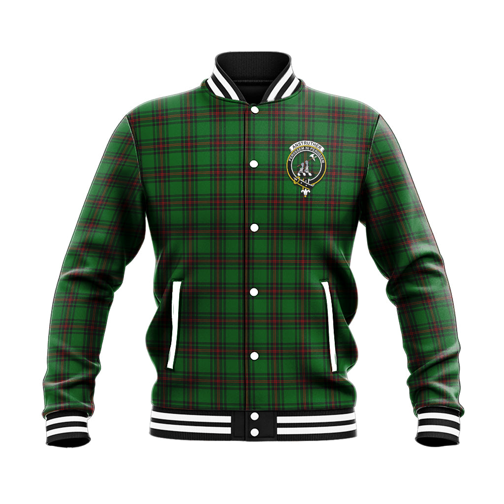 Anstruther Tartan Baseball Jacket with Family Crest - Tartan Vibes Clothing