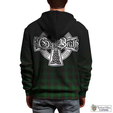 Anstruther Tartan Hoodie Featuring Alba Gu Brath Family Crest Celtic Inspired