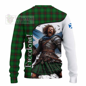 Anstruther Crest Tartan Knitted Sweater Inspired by the Freedom of Scottish Warrior