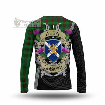 Anstruther Tartan Family Crest Long Sleeve T-Shirt Lion Rampant Royal Thistle Shield Celtic Inspired - Tartan Vibes Clothing