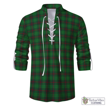 Anstruther Tartan Men's Scottish Traditional Jacobite Ghillie Kilt Shirt