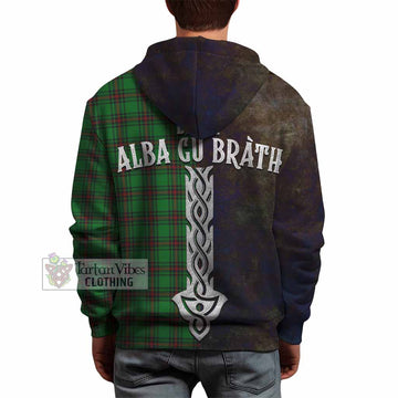 Anstruther Tartan Family Crest Hoodie Alba Gu Brath Be Brave Lion Ancient Style - Tartan Vibes Clothing