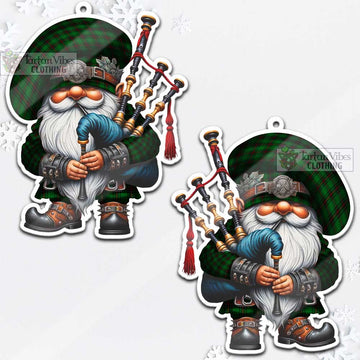 Anstruther Tartan Bagpiper Gnome Christmas Ornament