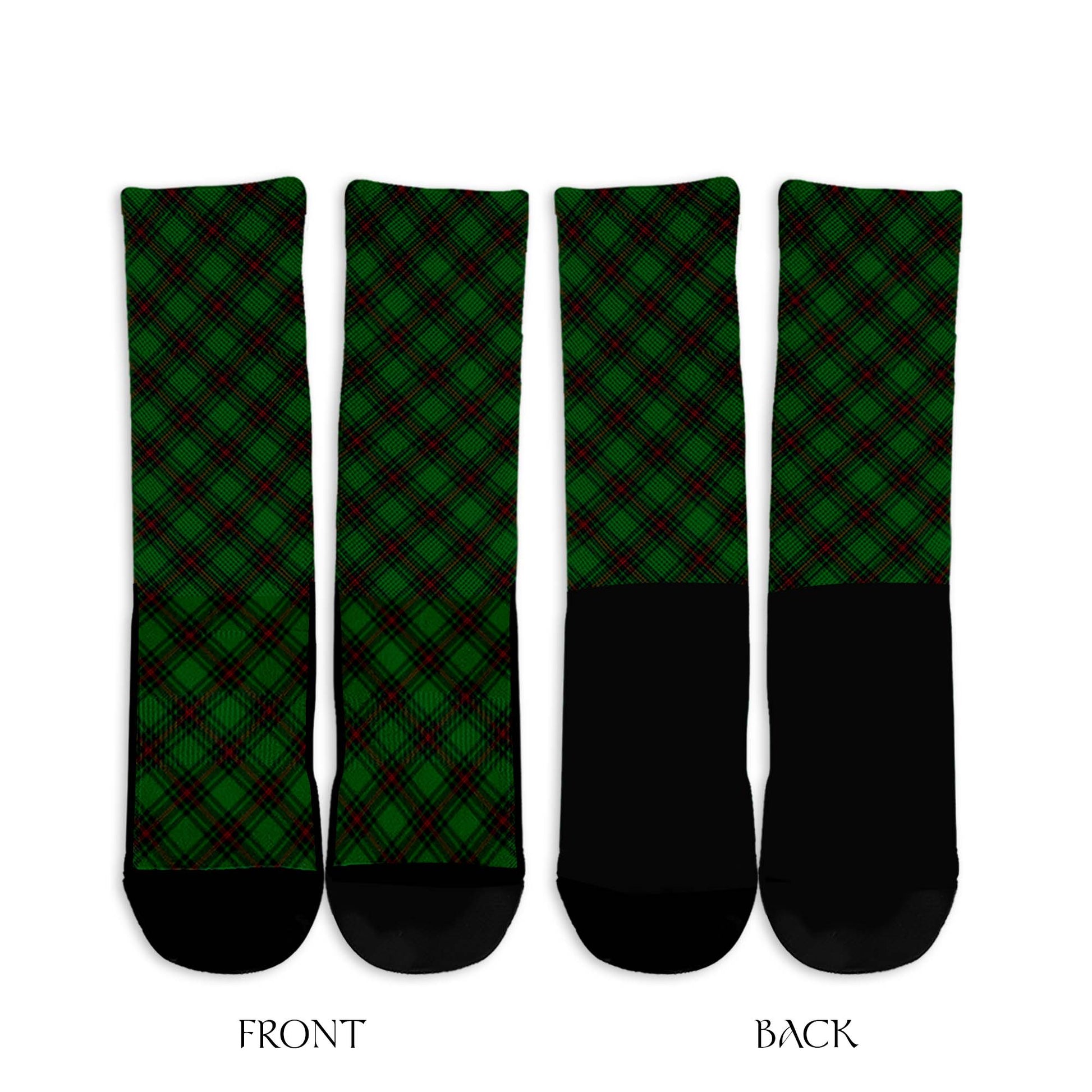 Anstruther Tartan Crew Socks Cross Tartan Style - Tartanvibesclothing