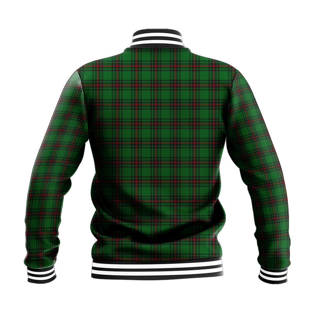 Anstruther Tartan Baseball Jacket with Family Crest - Tartanvibesclothing