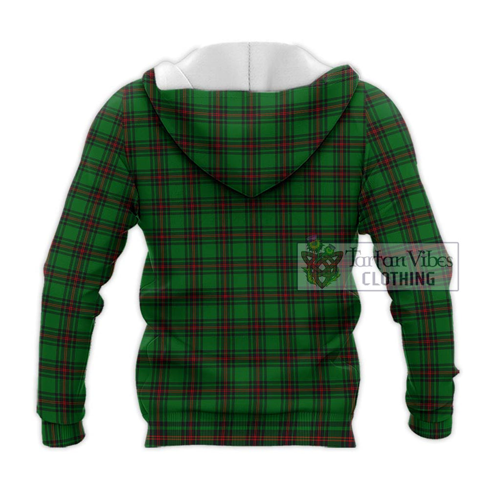 Anstruther Tartan Knitted Hoodie with Family Crest DNA In Me Style - Tartanvibesclothing Shop