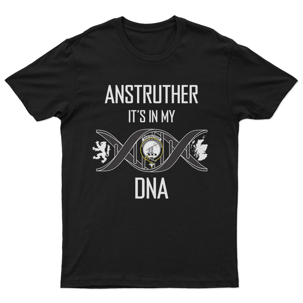 Anstruther Family Crest DNA In Me Mens T Shirt - Tartanvibesclothing