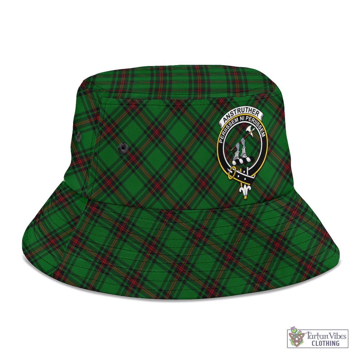 Tartan Vibes Clothing Anstruther Tartan Bucket Hat with Family Crest