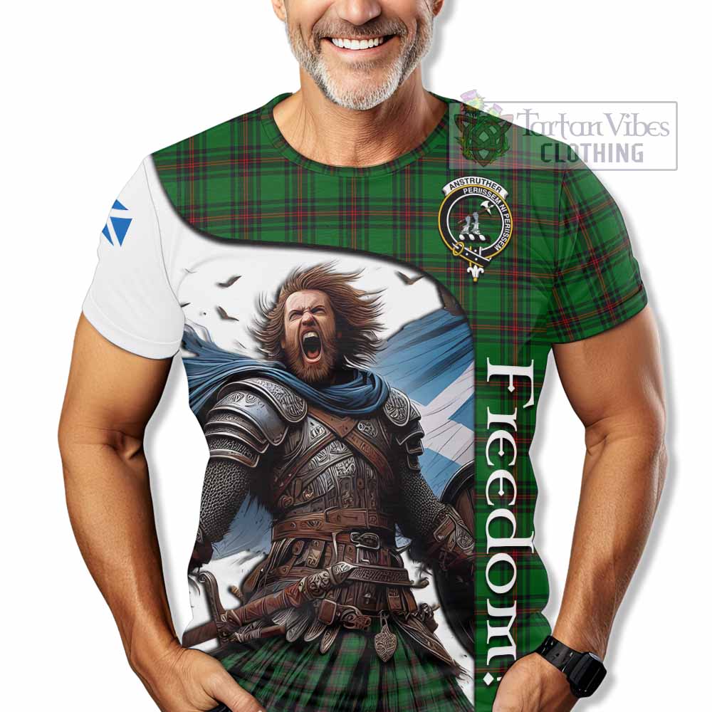 Anstruther Crest Tartan T-Shirt Inspired by the Freedom of Scottish Warrior