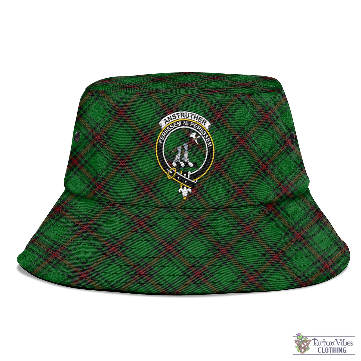 Tartan Vibes Clothing Anstruther Tartan Bucket Hat with Family Crest