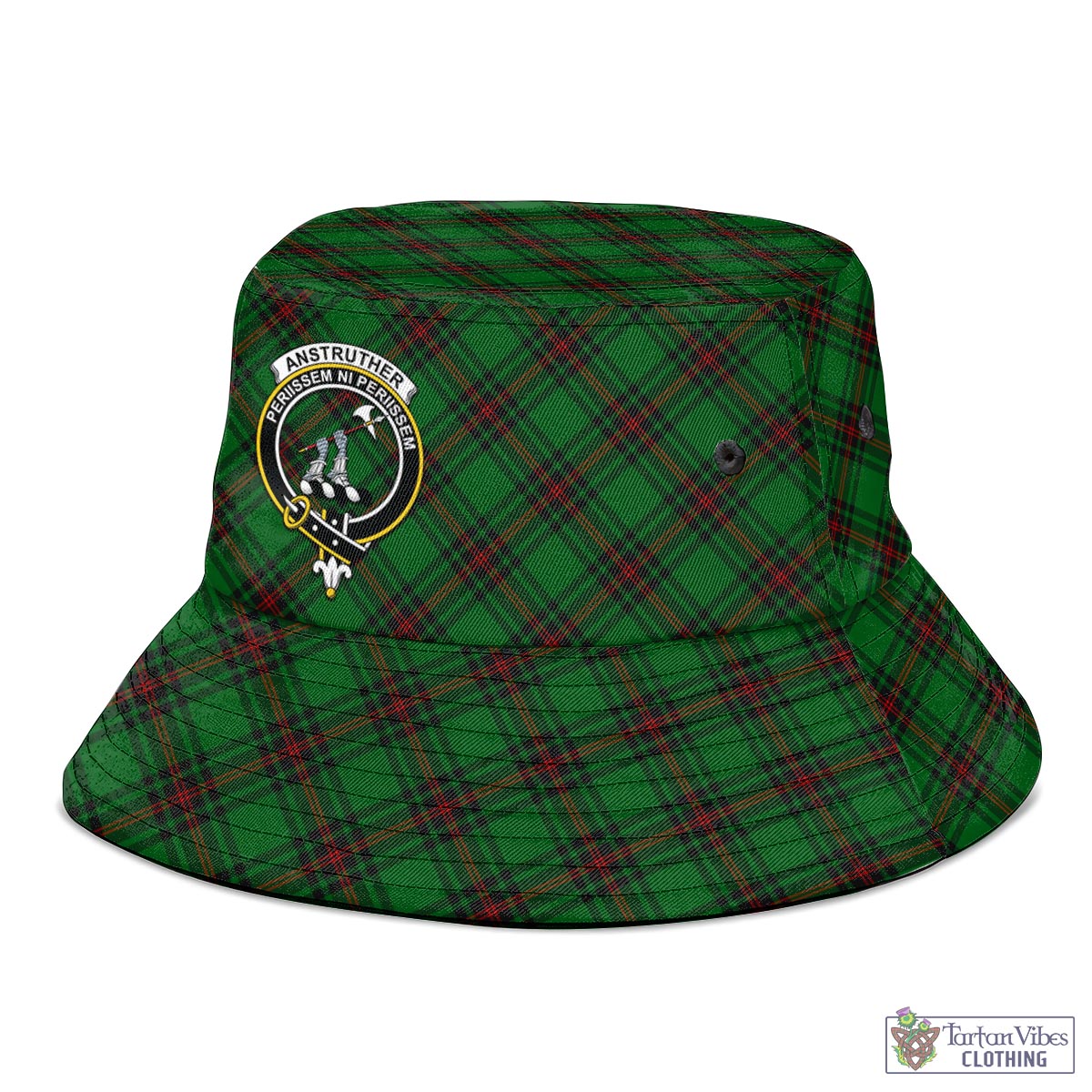 Tartan Vibes Clothing Anstruther Tartan Bucket Hat with Family Crest