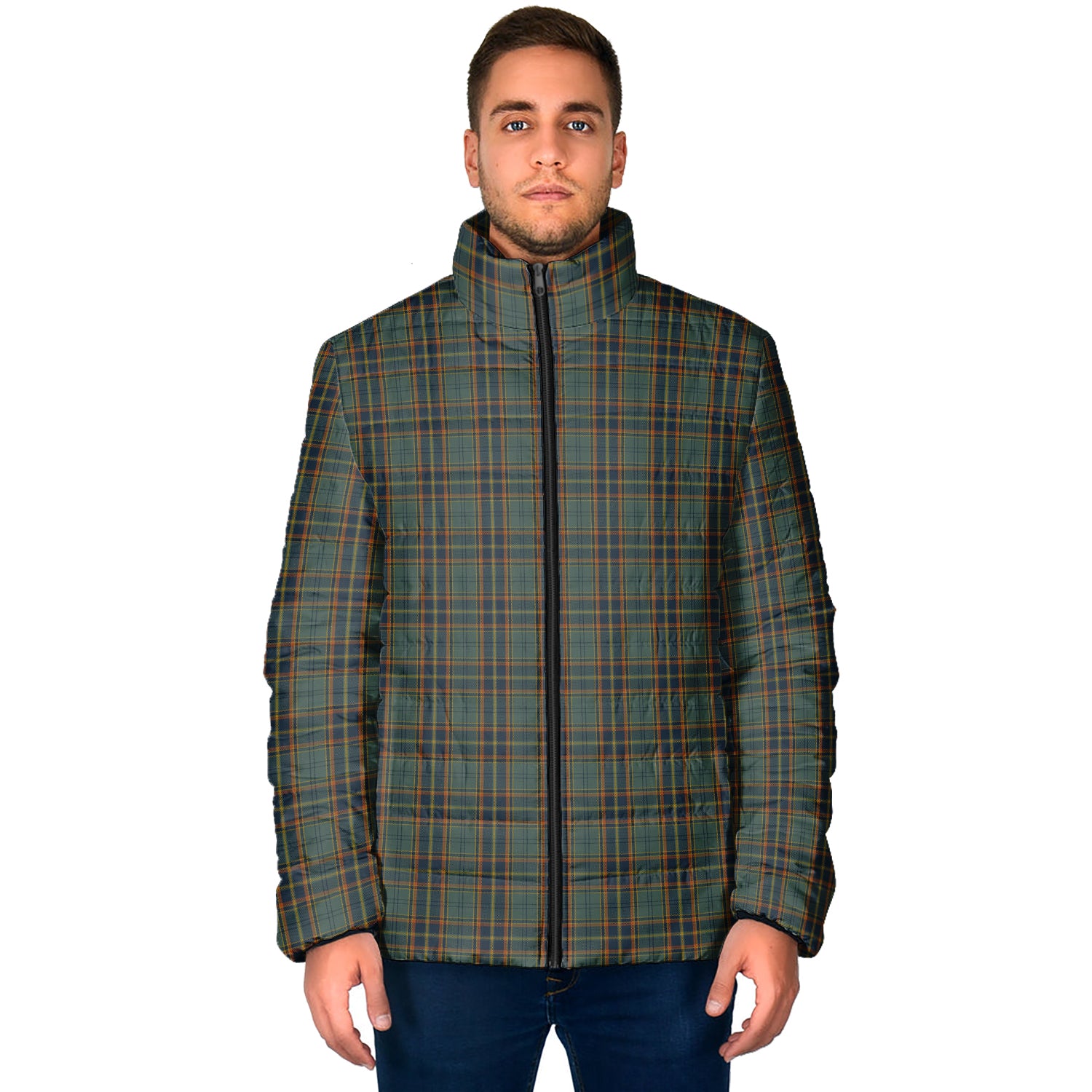 Antrim County Ireland Tartan Padded Jacket - Tartan Vibes Clothing