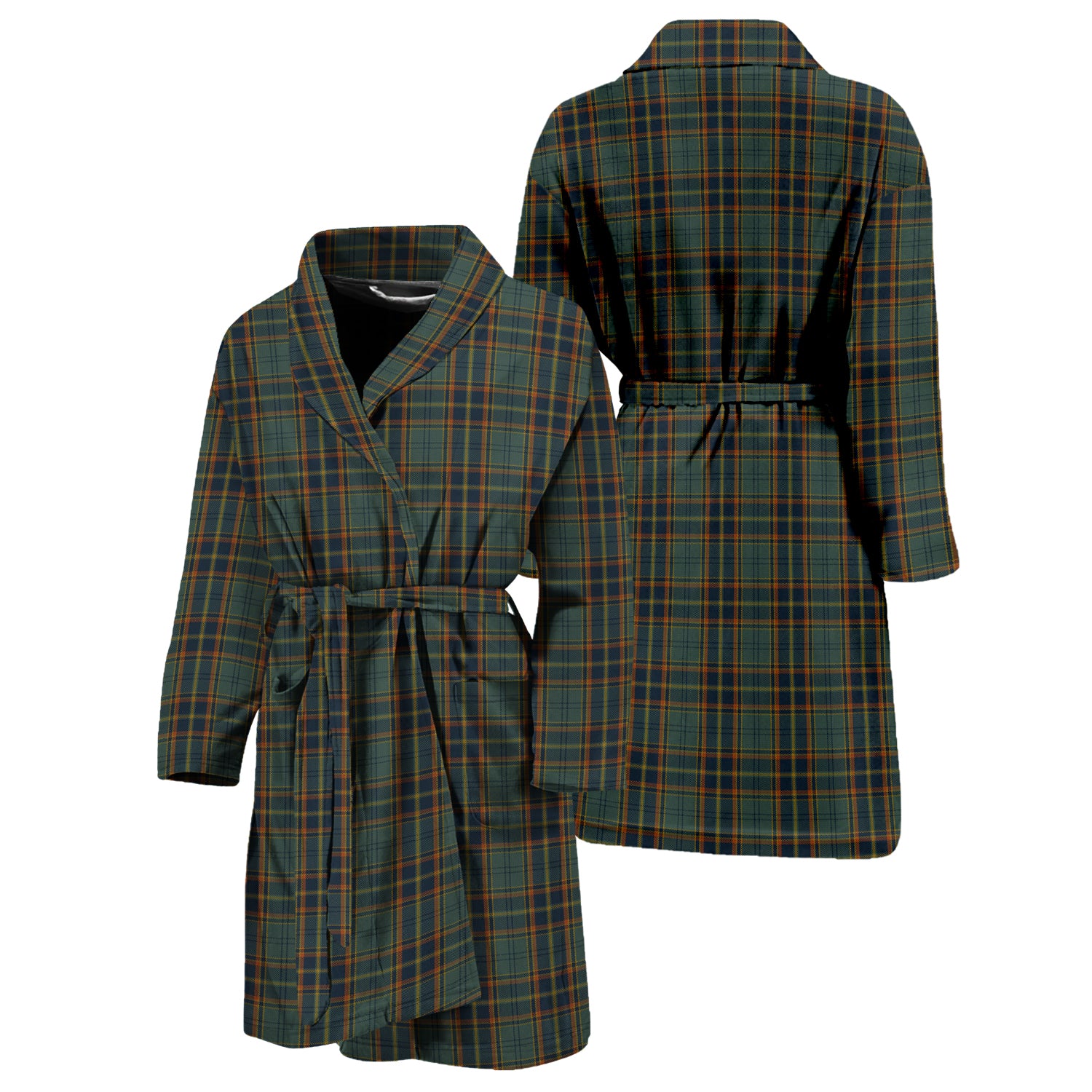 Antrim County Ireland Tartan Bathrobe Unisex M - Tartan Vibes Clothing