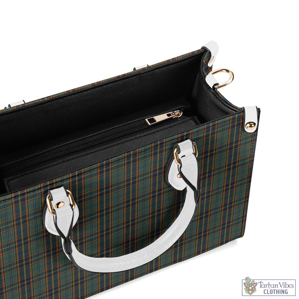 Tartan Vibes Clothing Antrim County Ireland Tartan Luxury Leather Handbags