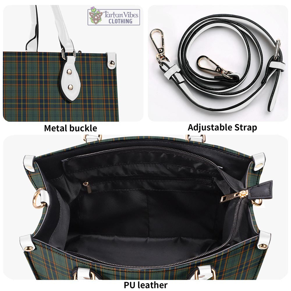 Tartan Vibes Clothing Antrim County Ireland Tartan Luxury Leather Handbags