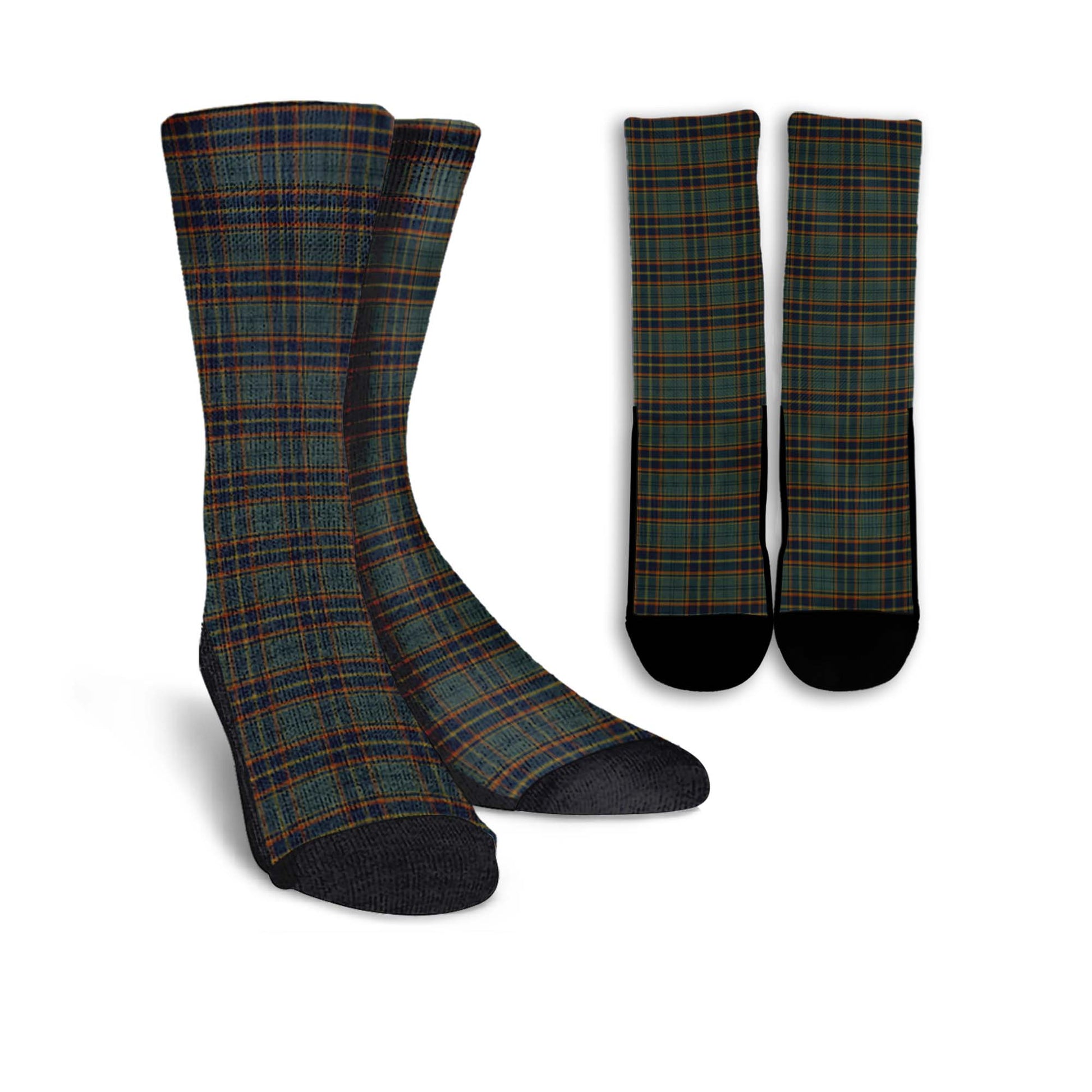 Antrim County Ireland Tartan Crew Socks - Tartanvibesclothing