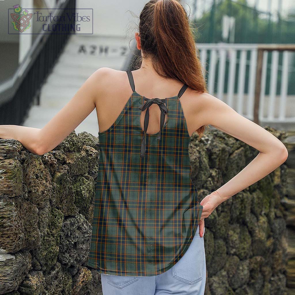 Tartan Vibes Clothing Antrim County Ireland Tartan Loose Halter Neck Camisole