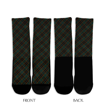 Antrim County Ireland Tartan Crew Socks Cross Style