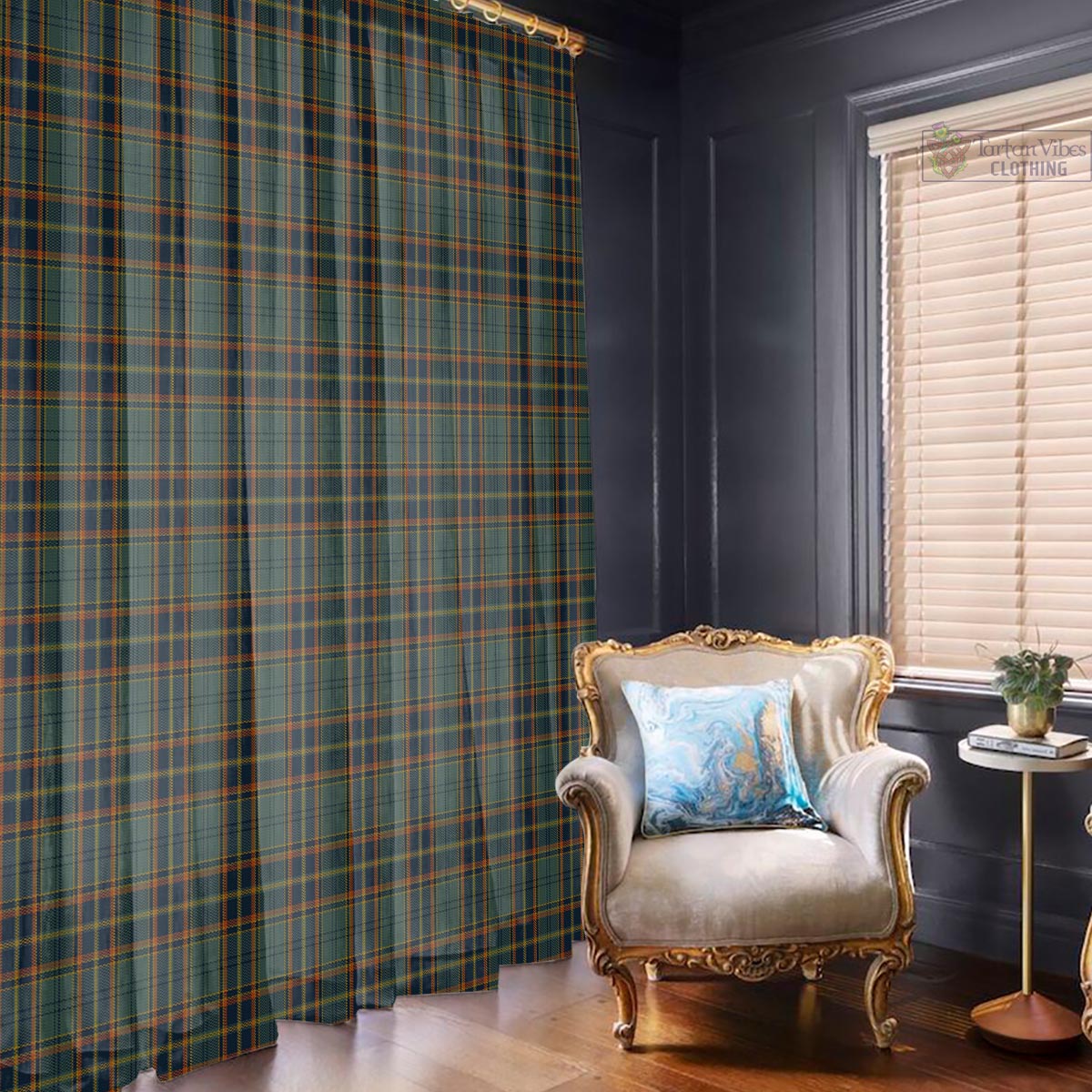 Antrim County Ireland Tartan Window Curtain