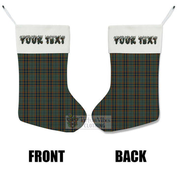 Antrim County Ireland Tartan Christmas Stocking with Personalized Text