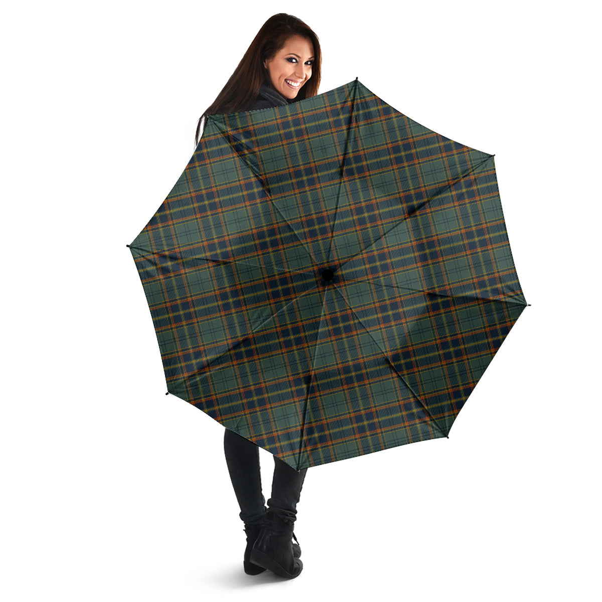 Antrim County Ireland Tartan Umbrella - Tartanvibesclothing