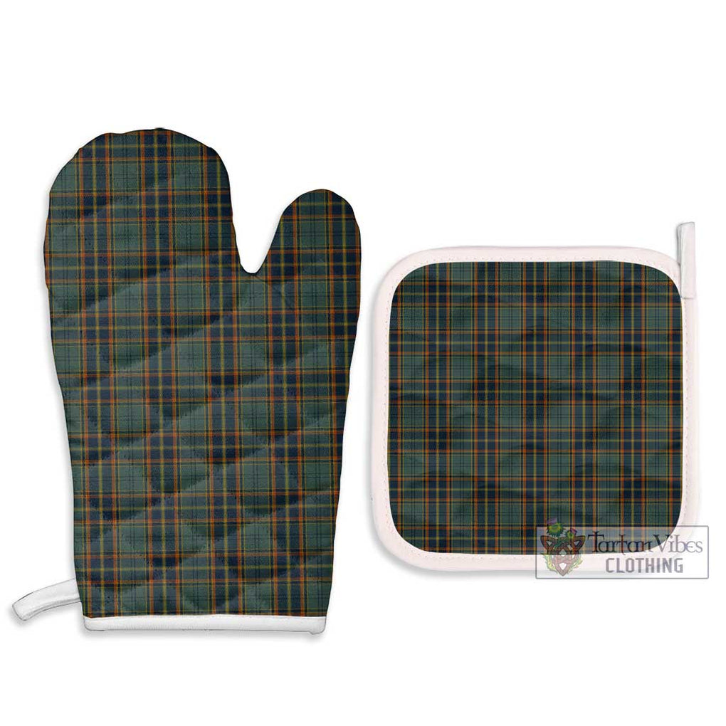 Antrim County Ireland Tartan Combo Oven Mitt & Pot-Holder Combo 1 Oven Mitt & 2 Pot-Holder White - Tartan Vibes Clothing