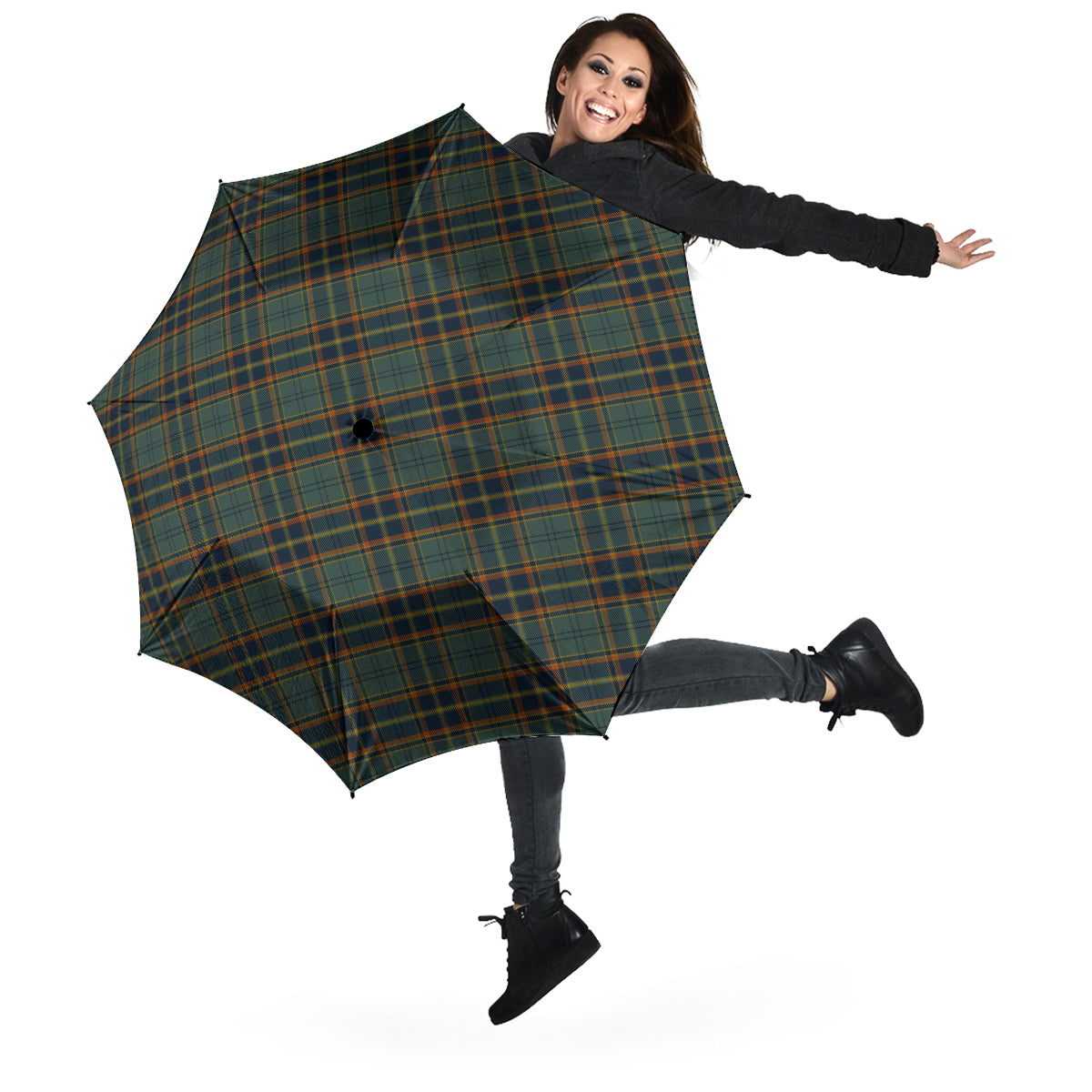 Antrim County Ireland Tartan Umbrella - Tartanvibesclothing