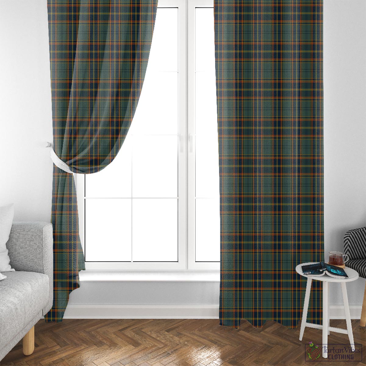 Antrim County Ireland Tartan Window Curtain