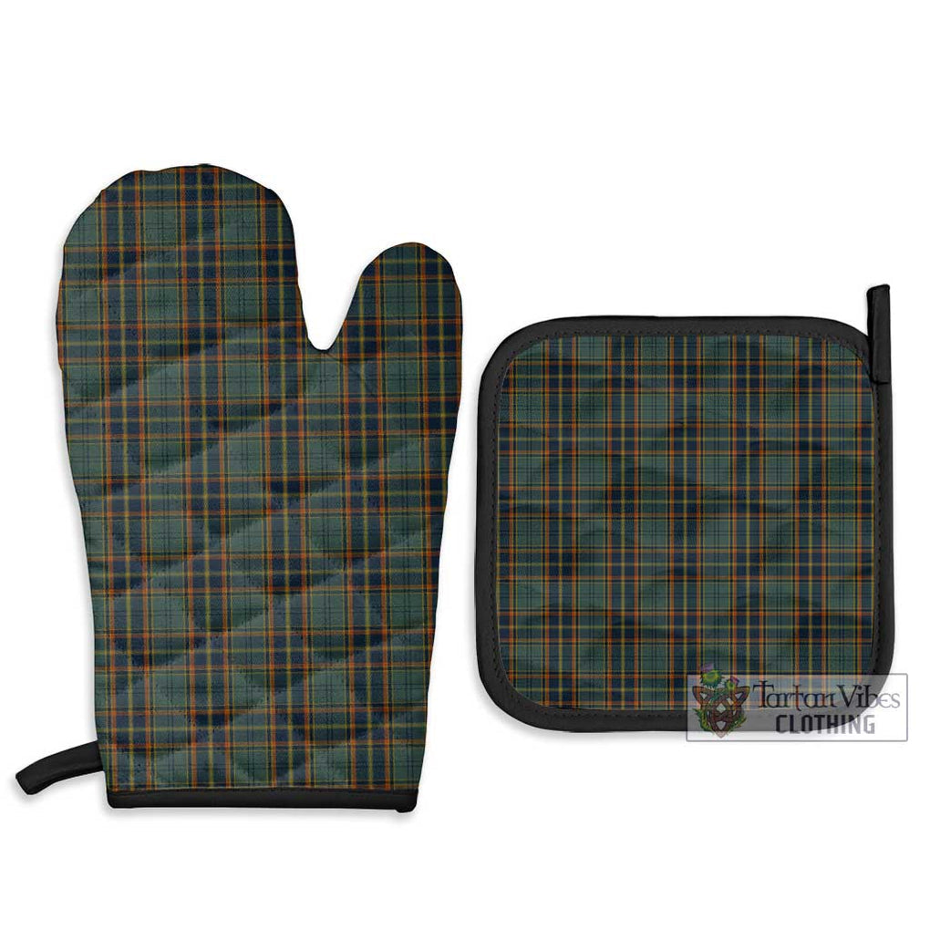 Antrim County Ireland Tartan Combo Oven Mitt & Pot-Holder Combo 1 Oven Mitt & 2 Pot-Holder Black - Tartan Vibes Clothing