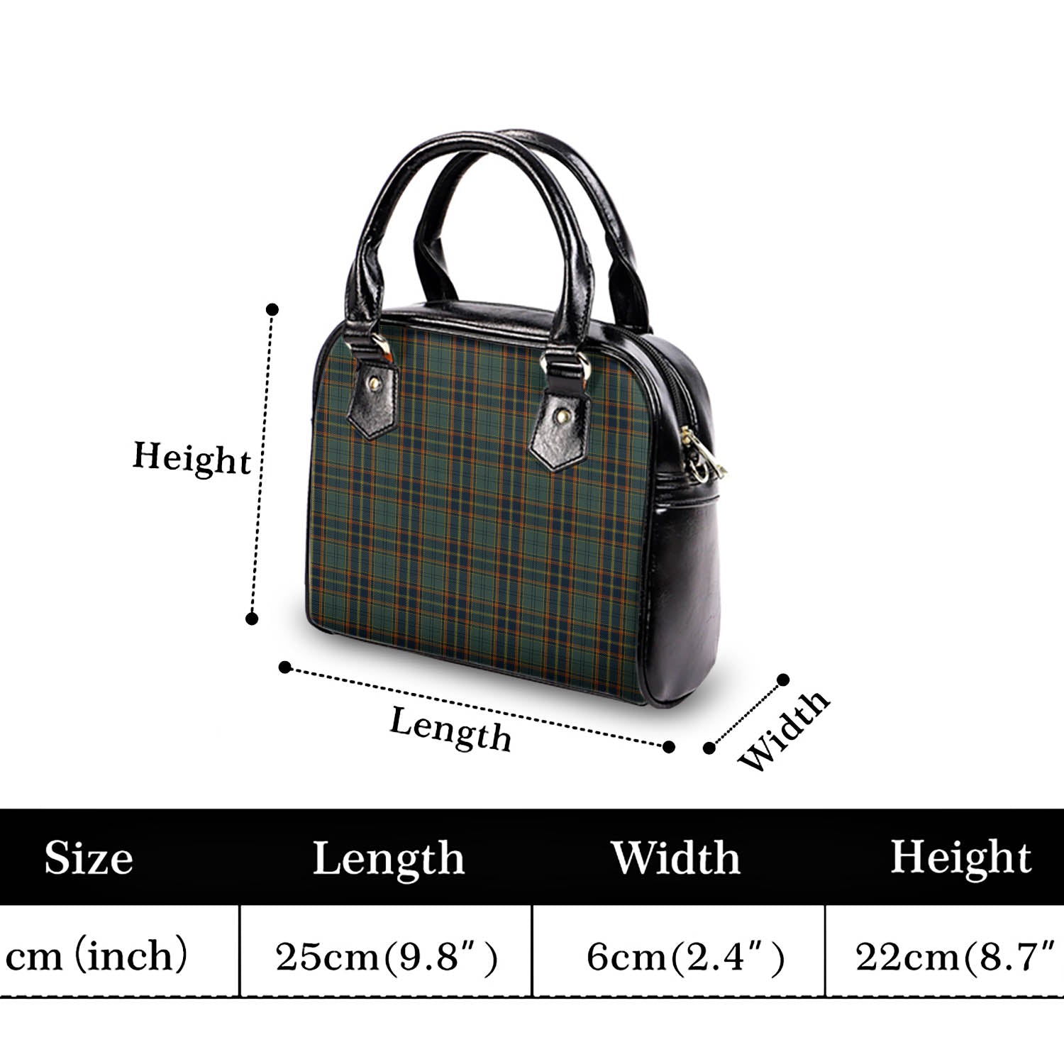 Antrim County Ireland Tartan Shoulder Handbags - Tartanvibesclothing