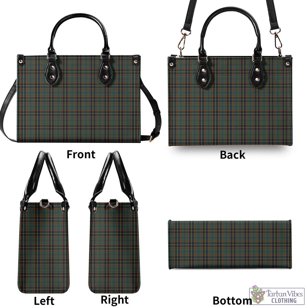 Tartan Vibes Clothing Antrim County Ireland Tartan Luxury Leather Handbags